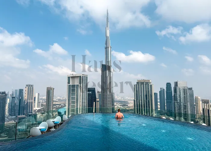 Hausreserv At Paramount Midtown Hotel - Infinity Pool With Burj Khalifa View - Luxury Apartments