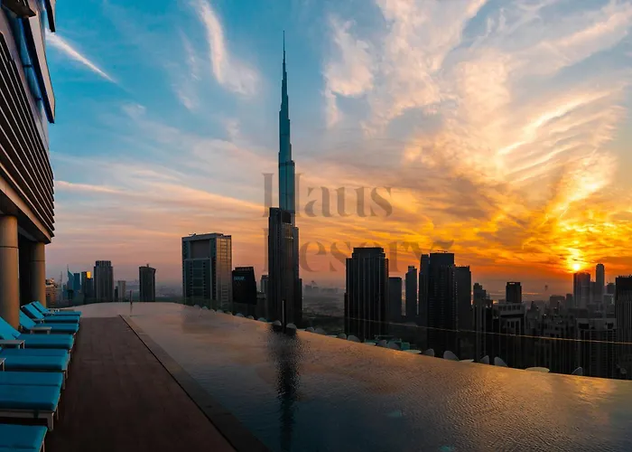 Hausreserv At Paramount Midtown Hotel - Infinity Pool With Burj Khalifa View - Luxury Apartments