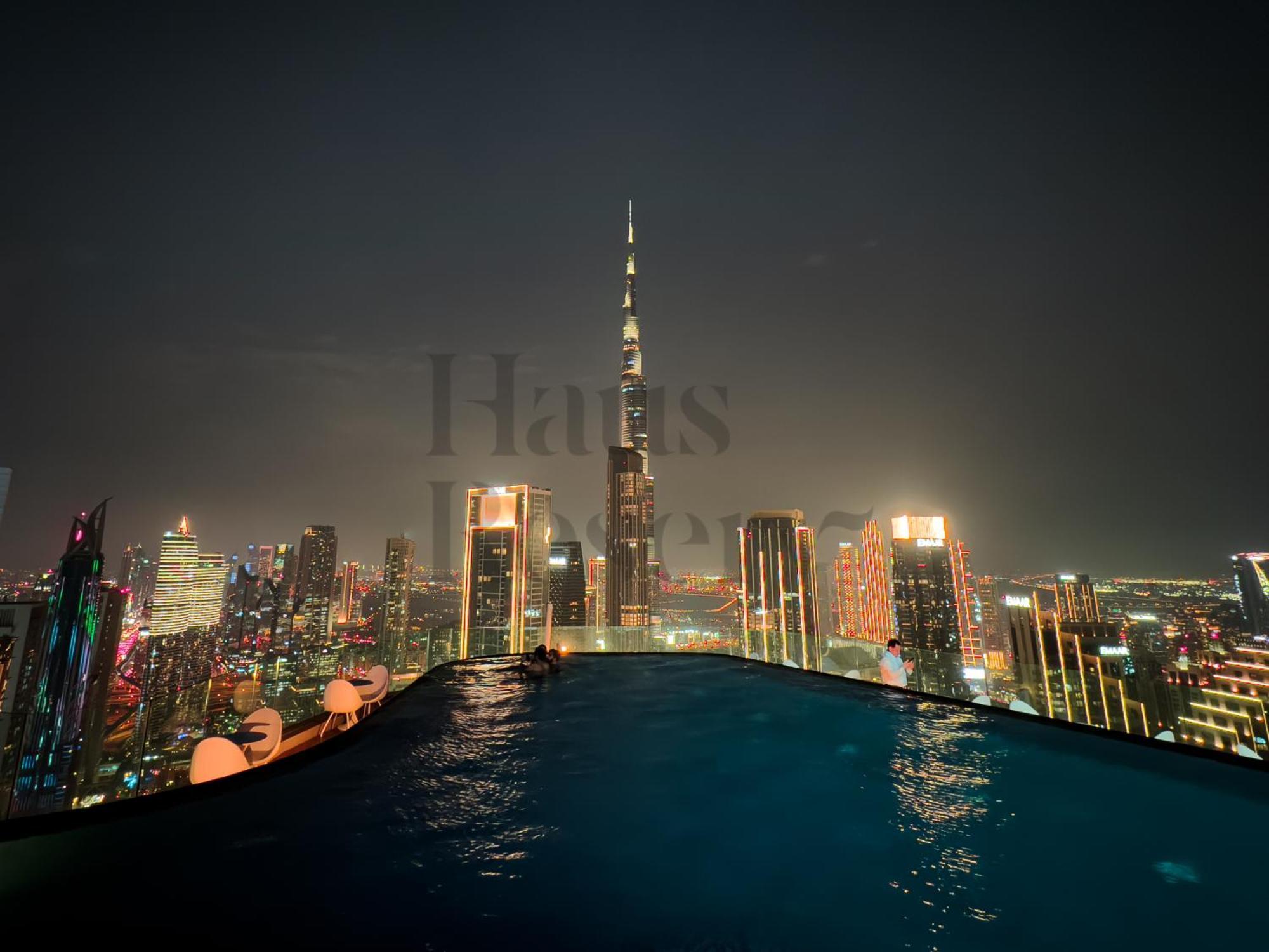 Hausreserv At Paramount Midtown - Infinity Pool With Burj Khalifa View - Luxury Apartment *
