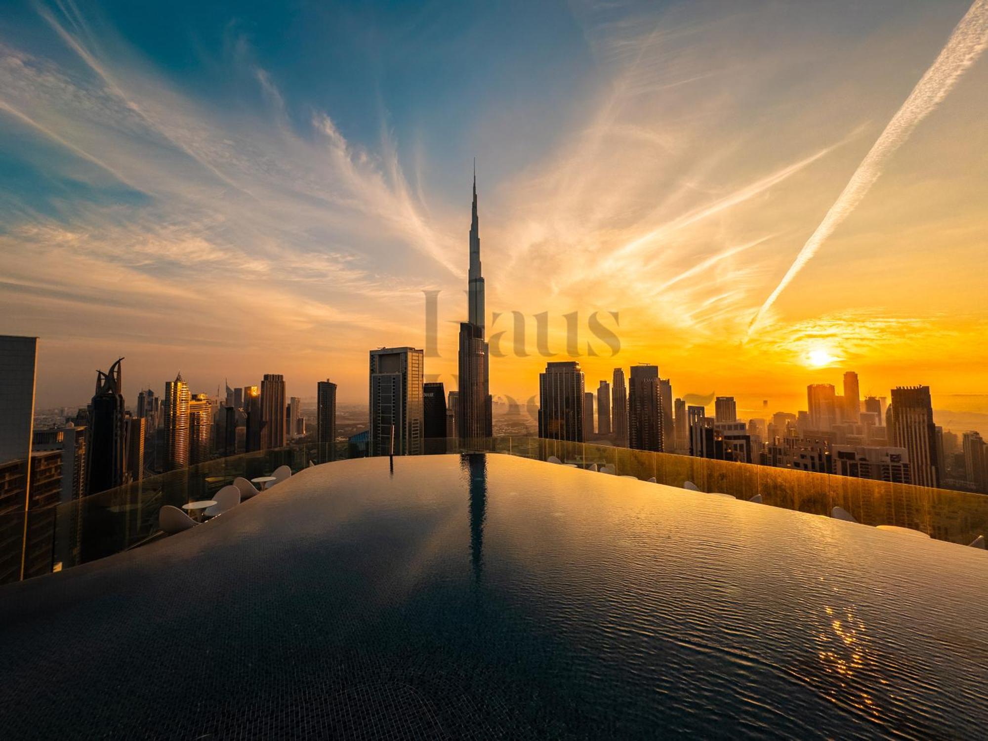 Hausreserv At Paramount Midtown - Infinity Pool With Burj Khalifa View - Luxury