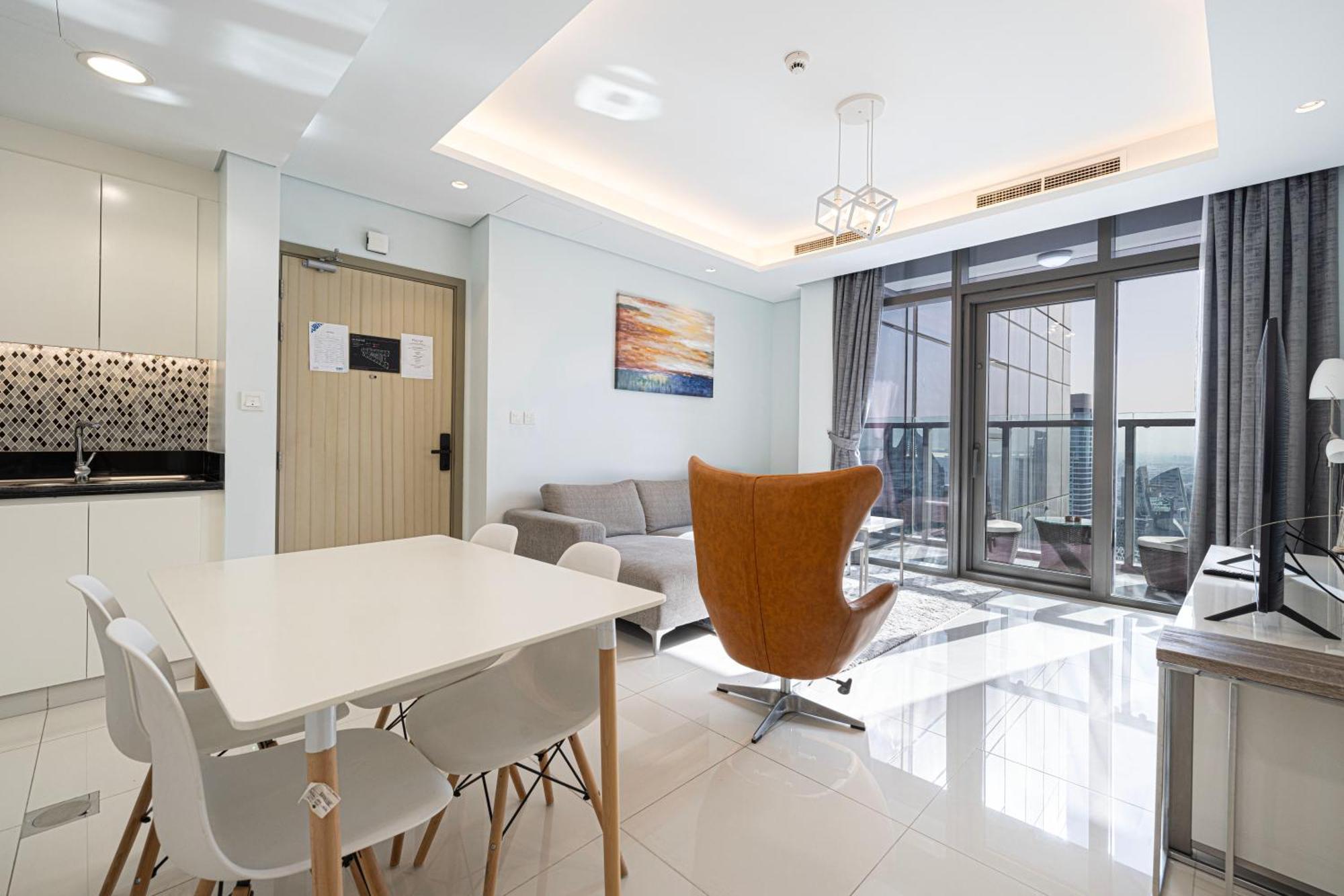 Hausreserv At Paramount Midtown - Infinity Pool With Burj Khalifa View - Luxury Apartment