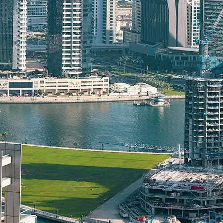 Hausreserv At Paramount Midtown Hotel - Infinity Pool With Burj Khalifa View - Luxury Apartments Dubai Exterior photo