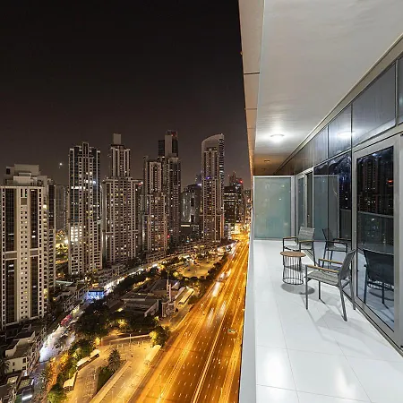 Hausreserv At Paramount Midtown Hotel - Infinity Pool With Burj Khalifa View - Luxury Apartments Dubai Exterior photo