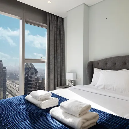 Hausreserv At Paramount Midtown Hotel - Infinity Pool With Burj Khalifa View - Luxury Apartments Dubai Exterior photo