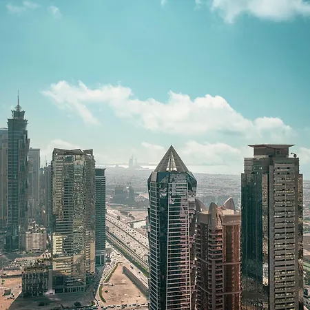 Hausreserv At Paramount Midtown Hotel - Infinity Pool With Burj Khalifa View - Luxury Apartments Dubai Exterior photo