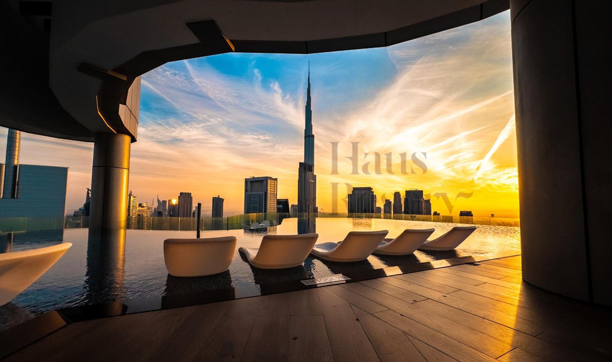 Апартаменты Hausreserv At Paramount Midtown - Infinity Pool With Burj Khalifa View - Luxury *